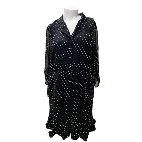 Avenue 2 Piece Black/White Skirt Set - Sz. 22/24 (EUC) - Picture 1 of 10